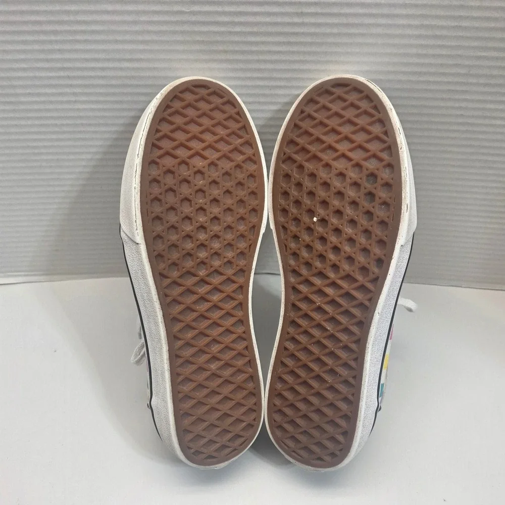 Vans Old Skool Rainbow Checkerboard Black Sneakers‎ Skate US Missy 6.0 500714